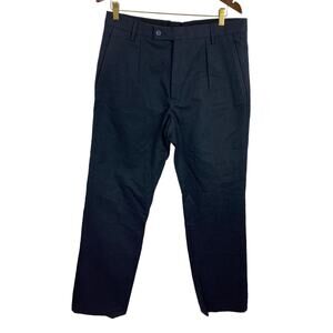 Men's Marc By Marc Jacobs Dress Pants Sz 32X34 Blue Pinstriped Cotton Pleated